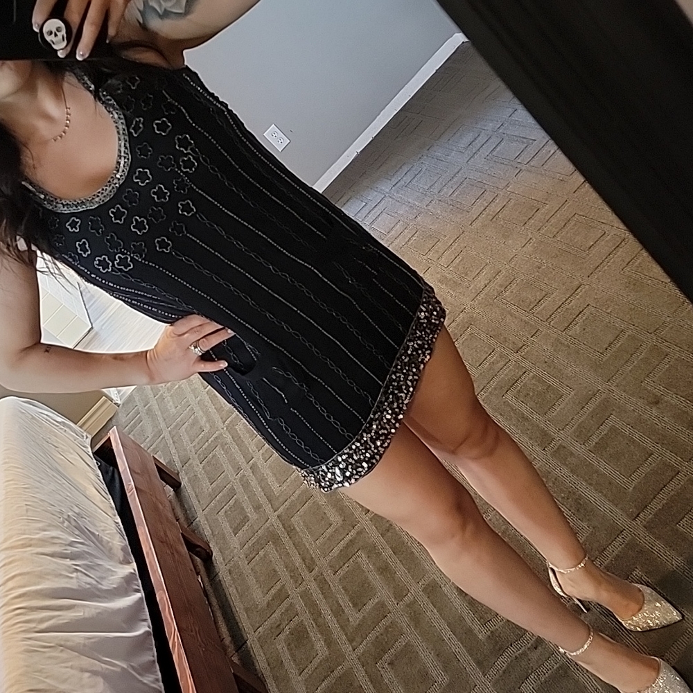 Gorgeous Gatsby-ish Navy Blue Dress